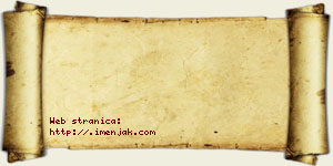 Olga Pjanić vizit kartica